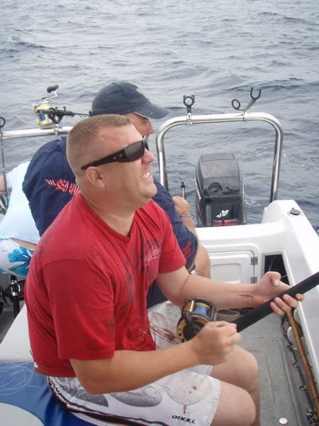 Fishing off Rocky Bay